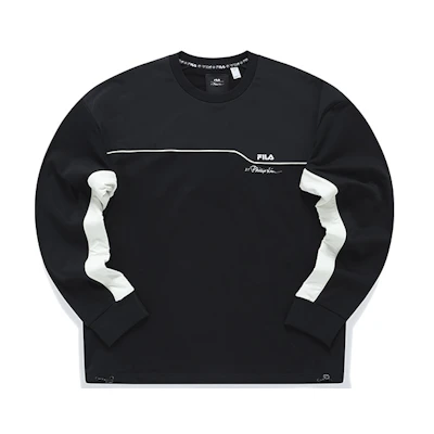 FILA 31 Phillip Lim Colorblock Logo Crewneck Sweatshirt Edition F11M146203F-BK