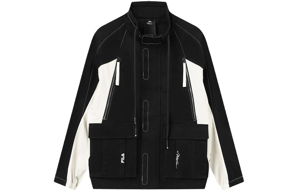 FILA 31 Phillip Lim Logo Embroidered Zip-Up Jacket Black F11M146701F-BK