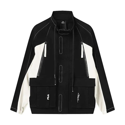FILA 31 Phillip Lim Logo Embroidered Zip-Up Jacket Black F11M146701F-BK
