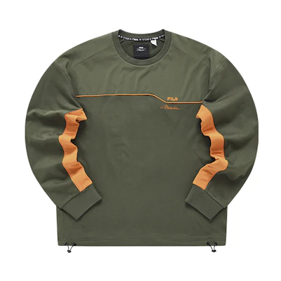 FILA 31 Phillip Lim Logo Print Colorblock Crewneck Sweatshirt Men F11M146203F-DR