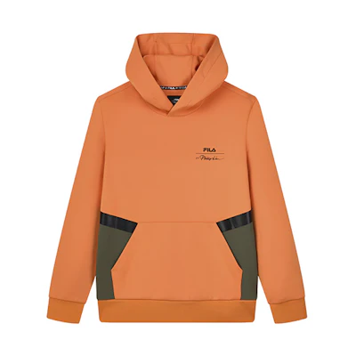 FILA 31 Phillip Lim Logo Print Colorblock Hoodie F11M146204F-OR