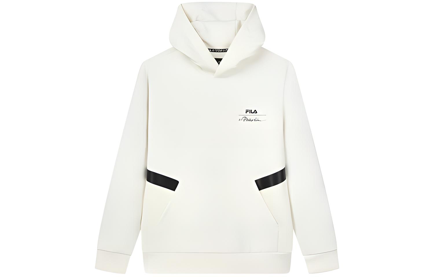 FILA 31 Phillip Lim Logo Print Colorblock Hoodie - Snow White F11M146204F-WT