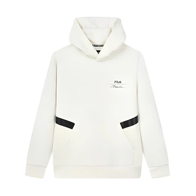 FILA 31 Phillip Lim Logo Print Colorblock Hoodie - Snow White F11M146204F-WT