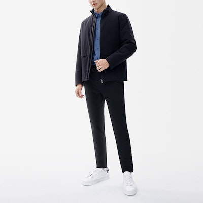 FILA x Casual Simple Warm Solid Black Puffer Jacket. F11M242903F-BK Shop FILA x Casual Simple Warm Solid Black Puffer Jacket. F11M242903F-BK