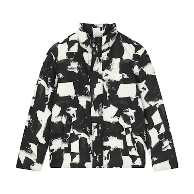 FILA Études All-Over Print Zip-Up High Collar Down Jacket. F11M346901F-ZA