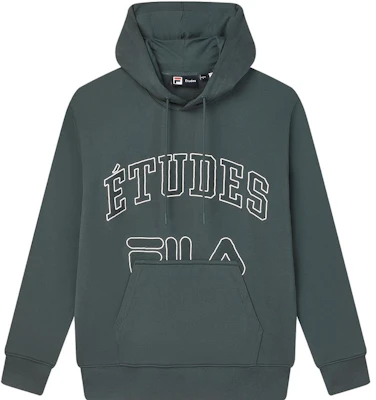 FILA x Études 蓝绿针织连帽衫 美式冬季卫衣 F11M346205F-DY Order FILA x Études 蓝绿针织连帽衫 美式冬季卫衣 F11M346205F-DY