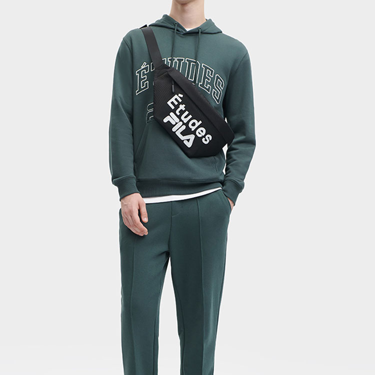 FILA Études Knit Hoodie American Winter Sweatshirt Blue-Green F11M346205F-DY 圖 6