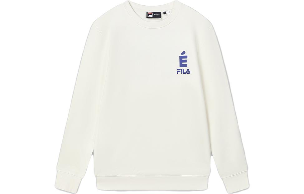 FILA Études Letter Crewneck Sweatshirt Coconut Milk White F11M346206F-IV