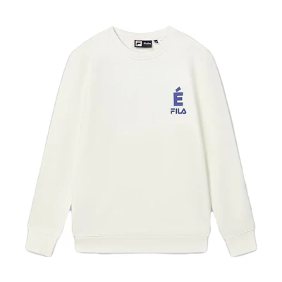 FILA Études Letter Crewneck Sweatshirt Coconut Milk White F11M346206F-IV