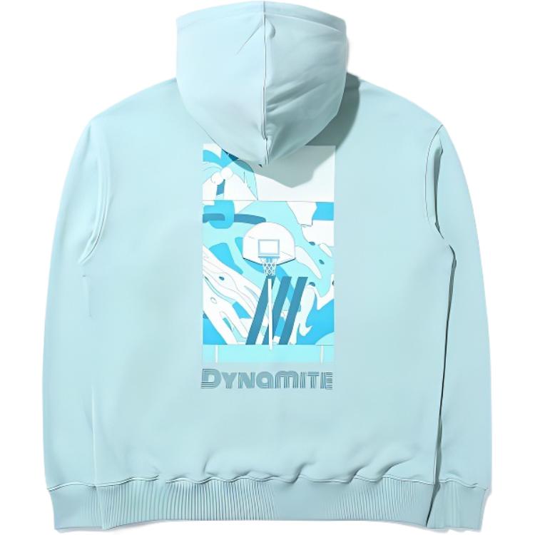 FILA BTS Basketball Print Blue Casual Sweatshirt for Men FS2POD4B03X-PMI