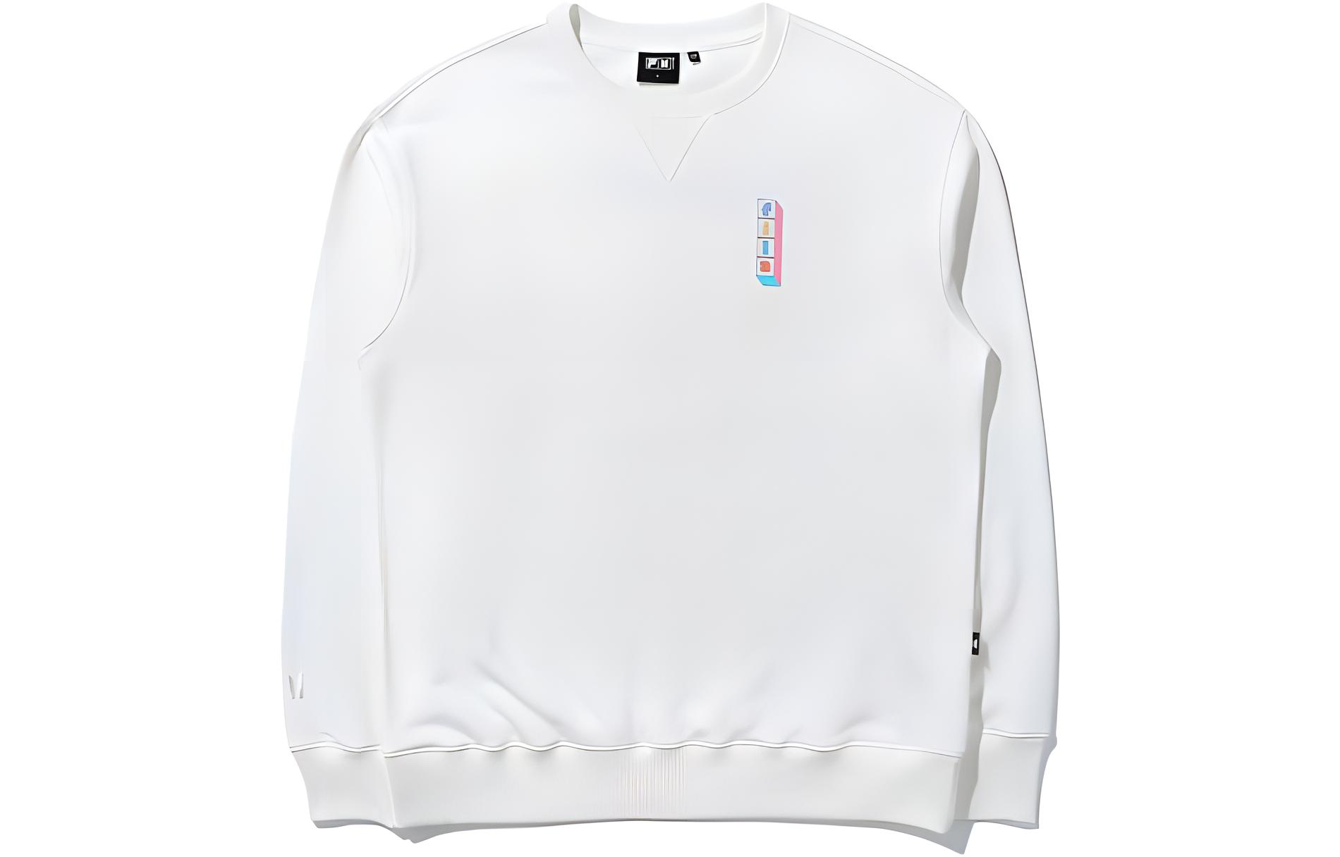 FILA BTS Logo Print Casual Pullover Sweatshirt White () FS2POD4B04X-OWH