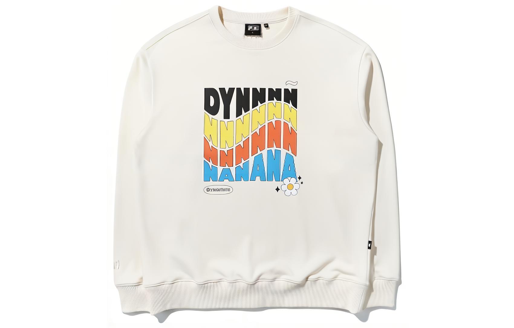 FILA BTS Multicolor Letter Print Crewneck Sweatshirt Men’s Off-White FS2POD4B07X-VAA