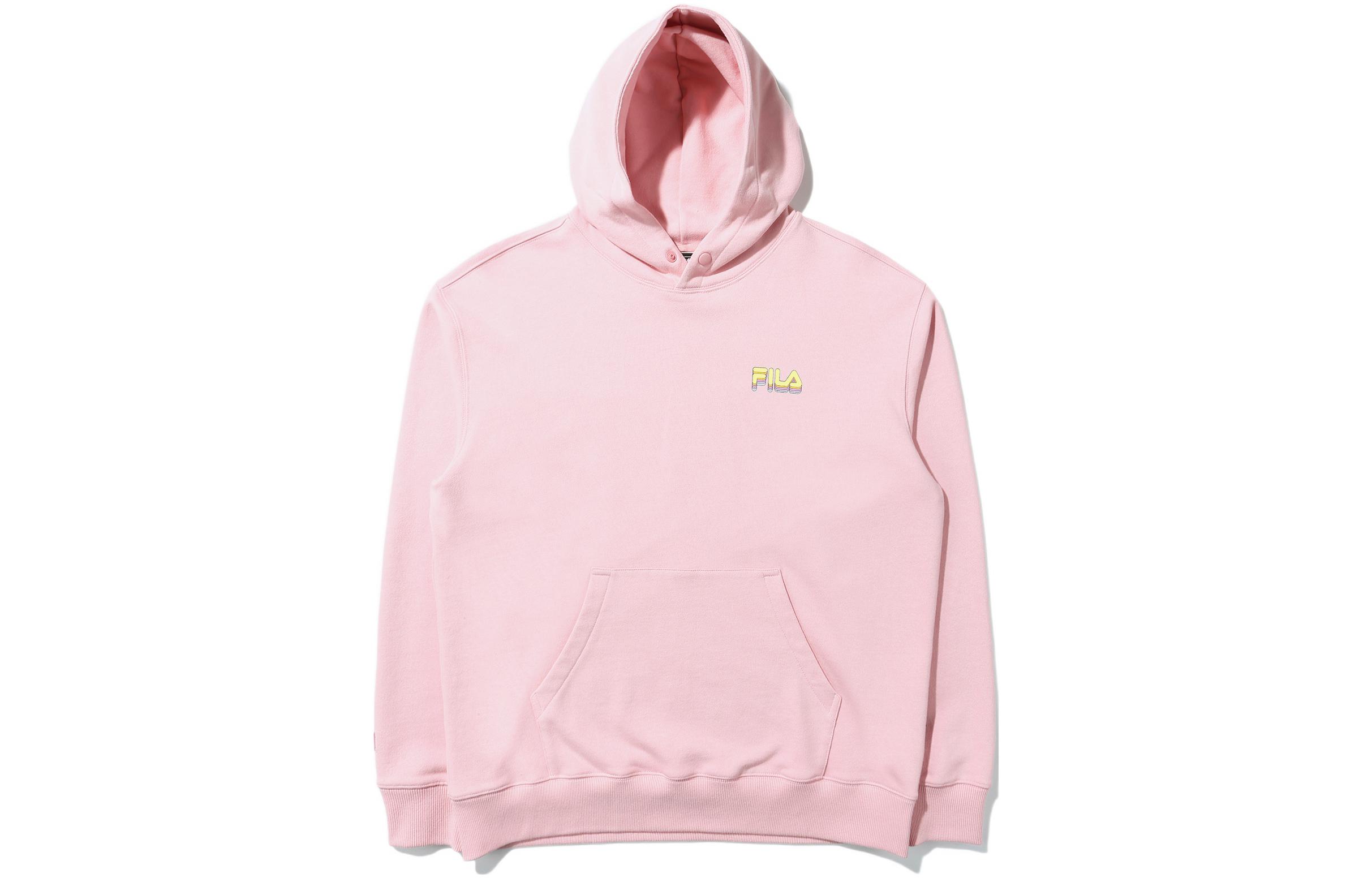 FILA BTS Pink Hoodie with Back Print for Men FS2POD4B02X-PEL