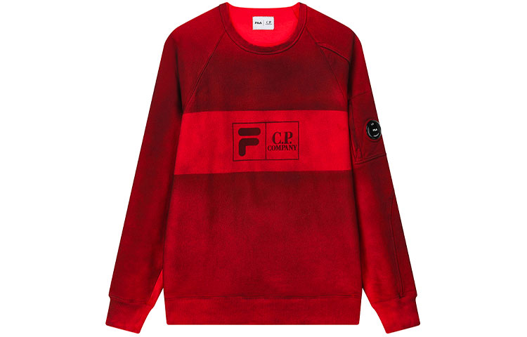 FILA C.P. Company Logo Graphic Colorblock Crewneck Sweatshirt - A11M149205F-ZA
