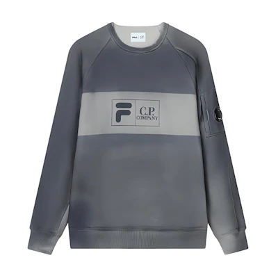 FILA C.P. Company Logo Graphic Crewneck Sweatshirt Grey () A11M149205F-ZB