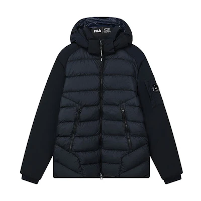 FILA C.P. Company Navy Blue Hooded Down Jacket with Goggles. A11M149902F-NV