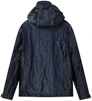Lookbook FILA x C.P. Company 海軍藍防水羊毛夾克,可拆式內襯設計。 A11M149700F-NV