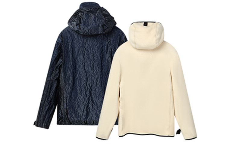 Purchase FILA x C.P. Company Navy Water-Resistant Fleece Jacket with Detachable Lining. A11M149700F-NV