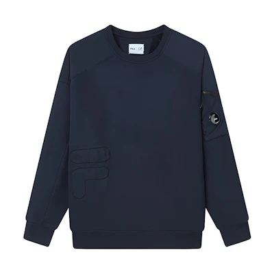 FILA C.P. Company Pullover Crewneck Sweatshirt Navy ( Functional Series) A11M149204F-NV