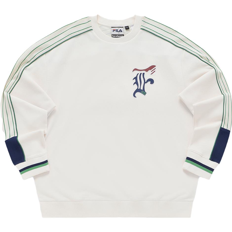 FILA FACETASM Crewneck Sweatshirt Malt Sugar White T11M337202F-IV