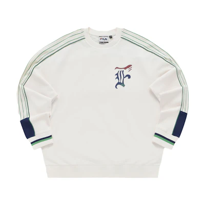 FILA FACETASM Crewneck Sweatshirt Malt Sugar White T11M337202F-IV
