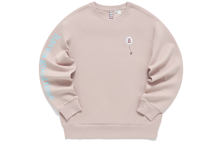 FILA Have A Good Time Collab Pullover Crewneck Sweatshirt Squid Pink Unisex F51U149203F-PK