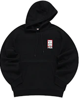 FILA x Have a Good Time Logo Print Black Hoodie Unisex F11U149207F-BK FILA x Have a Good Time Logo Print Black Hoodie Unisex F11U149207F-BK
