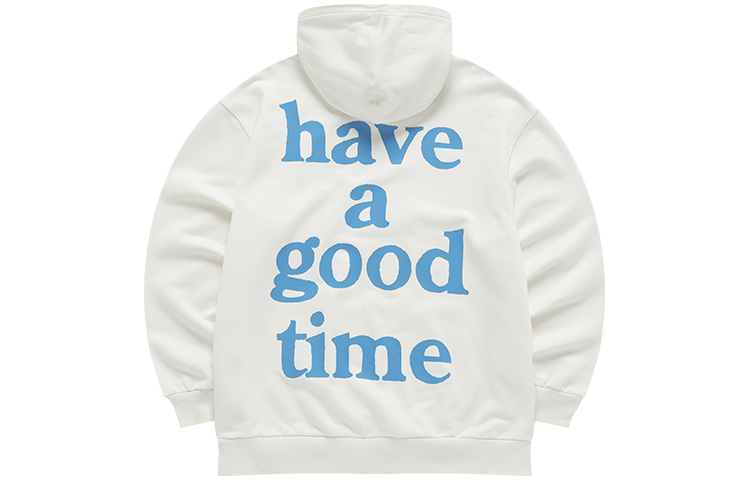 FILA Have A Good Time Logo Print Hoodie Unisex Starlight White F11U149207F-WT