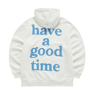 FILA Have A Good Time Logo Print Hoodie Unisex Starlight White F11U149207F-WT