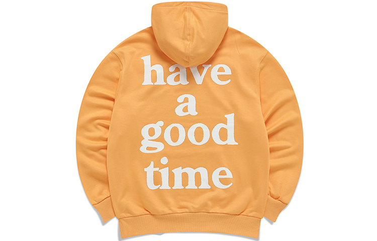 FILA Have A Good Time Logo Retro Pullover Hoodie Yellow Unisex F11U149207F-YE
