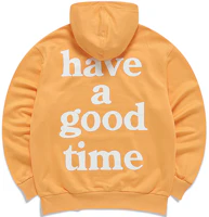 FILA x Have A Good Time Logo Retro Pullover Hoodie Yellow Unisex F11U149207F-YE FILA x Have A Good Time Logo Retro Pullover Hoodie Yellow Unisex F11U149207F-YE