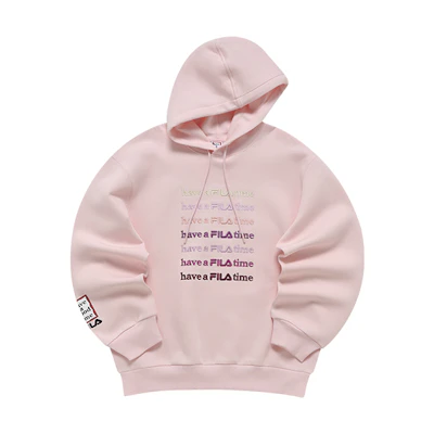 FILA Have A Good Time Year of the Tiger Pink Hoodie Unisex Couple's Edition F11U219202F-PK