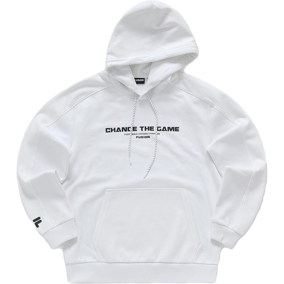 FILA Knit Hoodie Basic Fleece White Unisex T11M341212F-WT