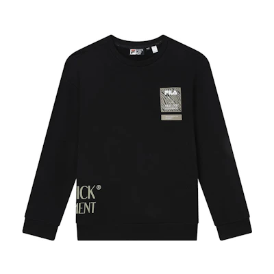 FILA MAGIC STICK Black Pullover Fashion Sweatshirt for Men F11M339205F-BK