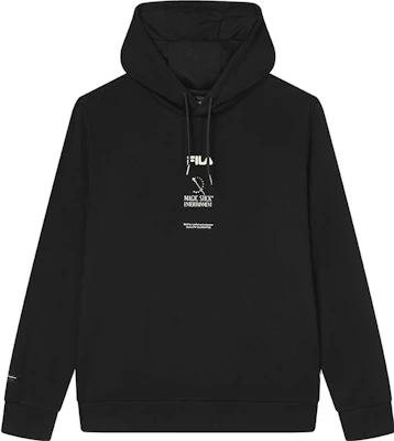 FILA x MAGIC STICK Cotton Knit Hoodie Black Autumn Edition F11M339207F-BK Buy FILA x MAGIC STICK Cotton Knit Hoodie Black Autumn Edition F11M339207F-BK