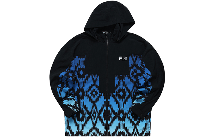 FILA Marcelo Burlon Colorblock Woven Jacket Black T11M229703FBK