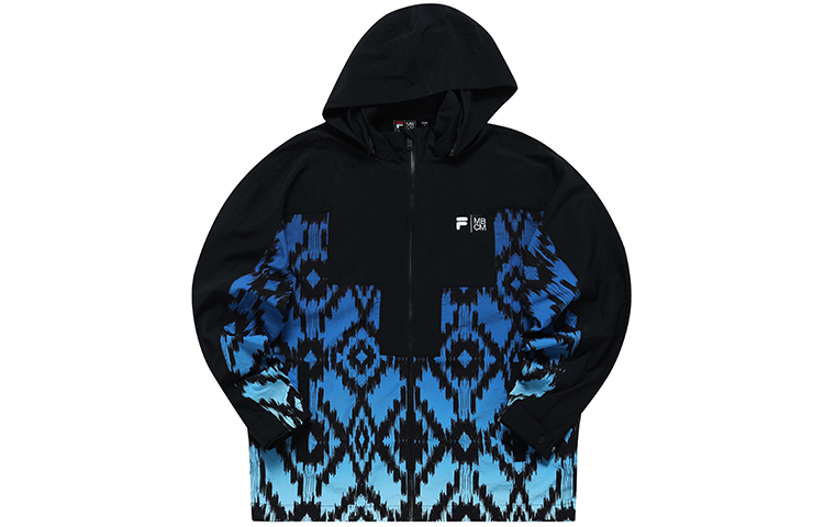 FILA Marcelo Burlon Colorblock Woven Jacket Deep Black T11M229705F-BK