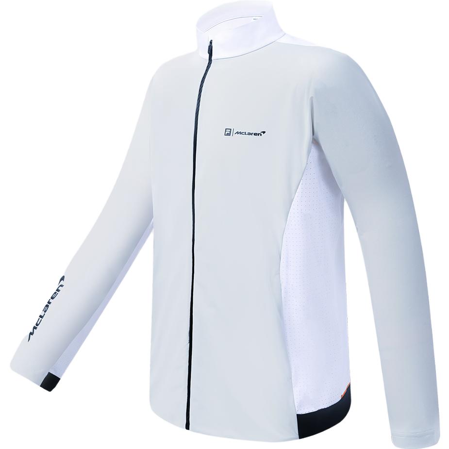 FILA McLaren Retro Summer Track Jacket in Carbon Silver Gray A11M325504F-GY