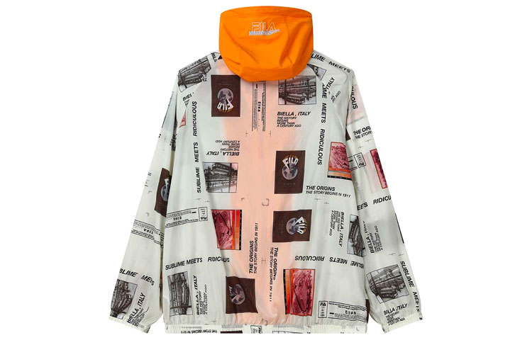 FILA Mihara Yasuhiro Collab All-Over Print Hooded Jacket Gray. F11M123702F-GY 圖 3