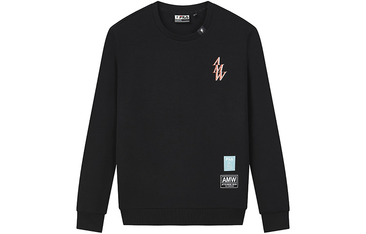 FILA MIHARA YASUHIRO Collab Black Printed Casual Pullover Sweatshirt (Men) F11M133203F-BK