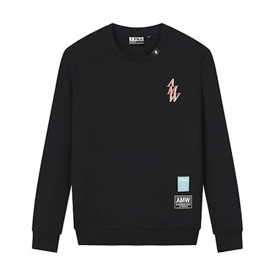 FILA MIHARA YASUHIRO Collab Black Printed Casual Pullover Sweatshirt (Men) F11M133203F-BK