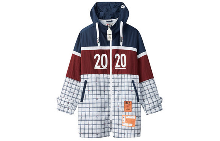 FILA Mihara Yasuhiro Collab White Printed Hooded Jacket F71M038701F