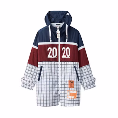 FILA Mihara Yasuhiro Collab White Printed Hooded Jacket F71M038701F