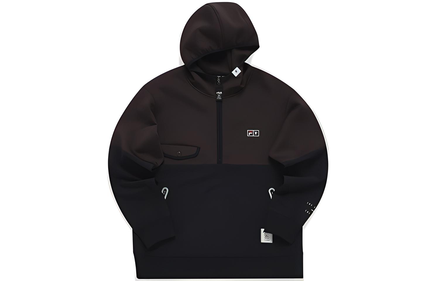 FILA Mihara Yasuhiro Colorblock Half-Zip Hoodie Jacket - Hard Candy Color F11M143201F-PU