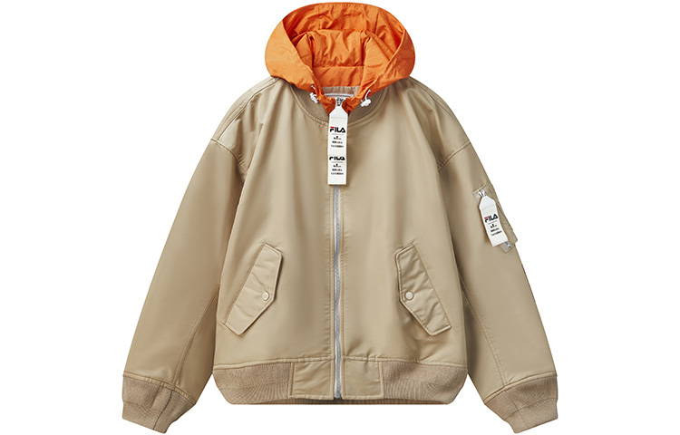 FILA Mihara Yasuhiro Colorblock Hooded Logo Jacket Walnut Brown () F71M118703F-DK