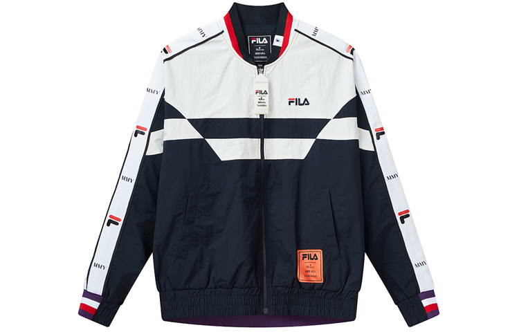 FILA MIHARA YASUHIRO Colorblock Print Jacket Navy Blue - F71M118704F-NV