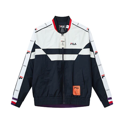FILA MIHARA YASUHIRO Colorblock Print Jacket Navy Blue - F71M118704F-NV