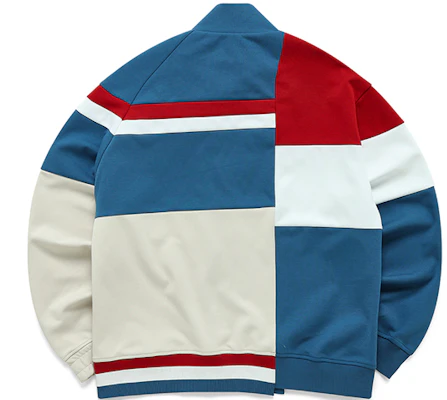 フィラ x ミハラヤスヒロ カラーブロック レトロ トラックジャケット コラボ F11M213503F-BG Lookbook フィラ x ミハラヤスヒロ カラーブロック レトロ トラックジャケット コラボ F11M213503F-BG