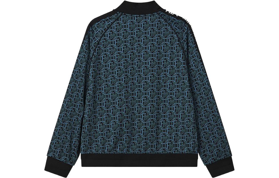 Lookbook FILA x MIHARA YASUHIRO 幾何徽標印花寬鬆黑夾克 F11M223501F-BK