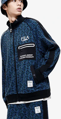 FILA x MIHARA YASUHIRO 幾何徽標印花寬鬆黑夾克 F11M223501F-BK Sizing FILA x MIHARA YASUHIRO 幾何徽標印花寬鬆黑夾克 F11M223501F-BK